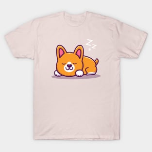 Cute Corgi Sleeping T-Shirt